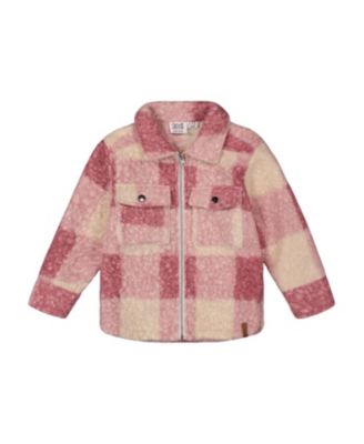 Girls' Zipped Plaid Overshirt - Big Kid