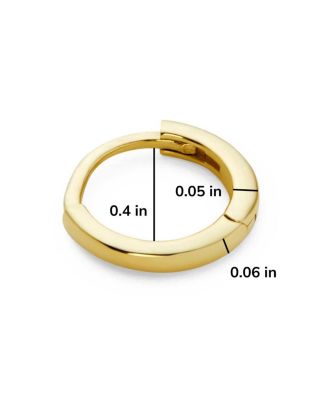 Gold Huggie Hoop Earrings