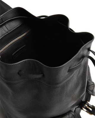 Sierra Leather Pocket Backpack