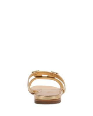 Women&#39;s Via Leather Slide Sandals