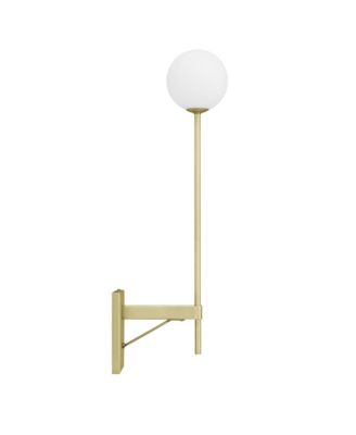  Riva White Globe Wall Sconce