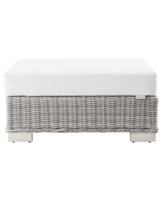  Conway Outdoor Patio Wicker Rattan Ottoman