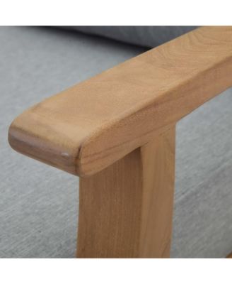 Marina Outdoor Patio Teak Right-Facing Sofa