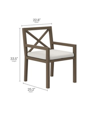 Northlake Outdoor Patio Teak Dining Armchair
