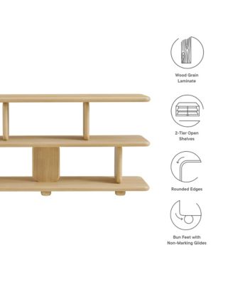 Lyle Sculptural 2-Tier Bookshelf