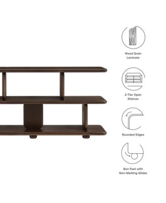 Lyle Sculptural 2-Tier Bookshelf