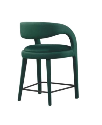 Pinnacle Performance Velvet Counter Stool Set of 2