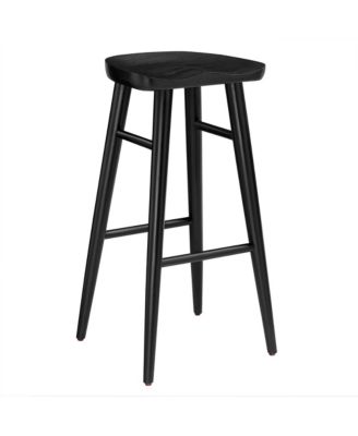 Saville Backless Wood Bar Stools Set of 2