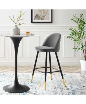 Cordial Performance Velvet Bar Stools, Set of 2