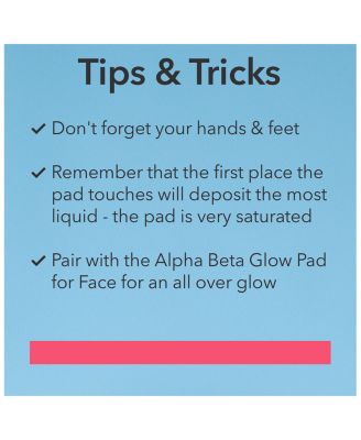Alpha Beta Glow Pads For Body, 8 pack