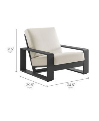 Lirienne Outdoor Patio Aluminum Armchair