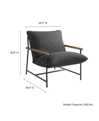 Raya Outdoor Patio Boucle Sling Lounge Chair