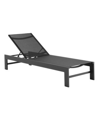 Tahoe Outdoor Patio Mesh and Aluminum Chaise Lounge