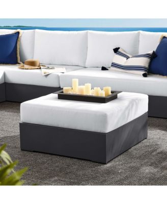 Tahoe Outdoor Patio Powder-Coated Aluminum Ottoman