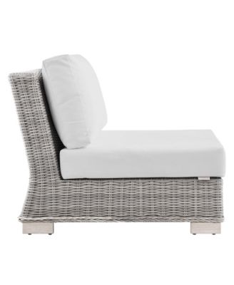 Conway Outdoor Patio Wicker Rattan Armless Chair