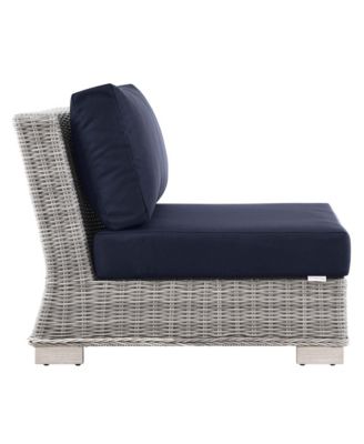 Conway Outdoor Patio Wicker Rattan Armless Chair