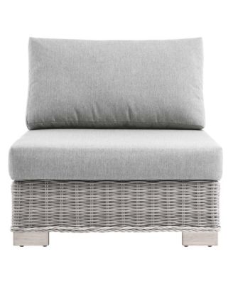 Conway Outdoor Patio Wicker Rattan Armless Chair