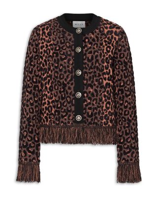 Leopard Print Fringe Cardigan