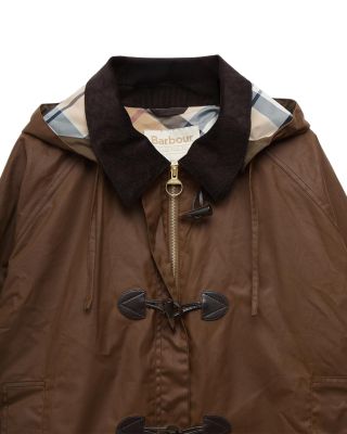 Myra Waxed Hooded Duffle Coat