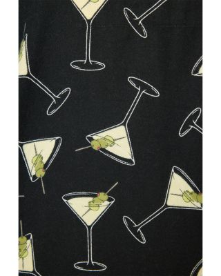 PJ Savage Merry with Martini Flannel Pajama Set