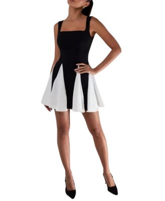 Heiress Beverly Hills Colorblock Pleated Mini Dress | Bloomingdale's Women