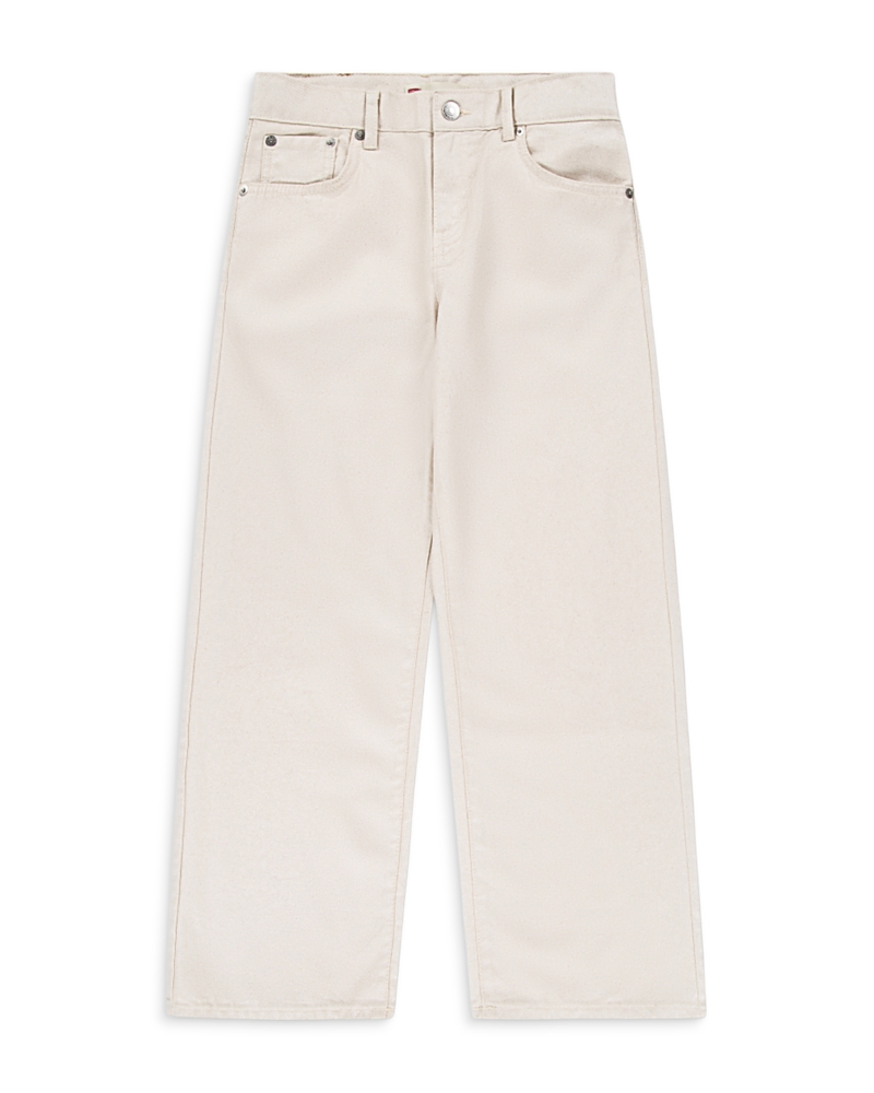 Levi's Girls' Pearlized Wide Leg Jean - Big Kid In White