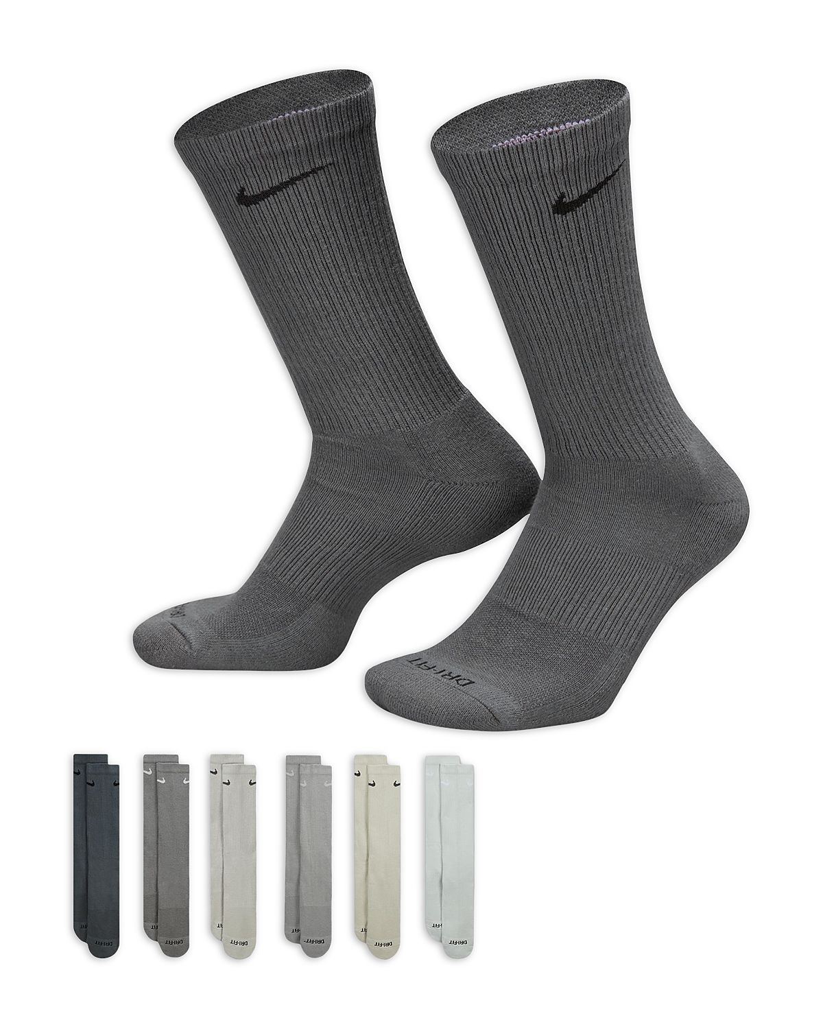 Nike Everyday Plus Cushioned Training Crew Socks, Pack of