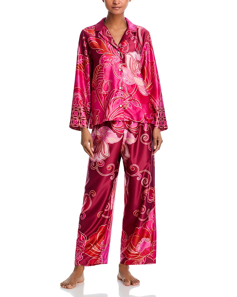 Natori Deco Notch Pajama Set In Multi