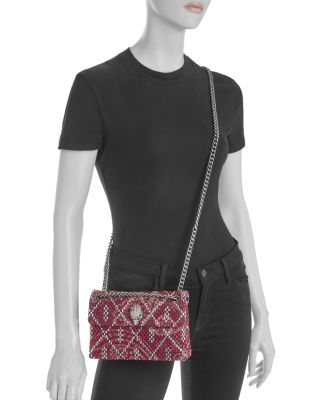 Soft Mini Kensington Woven Embellished Crossbody Bag