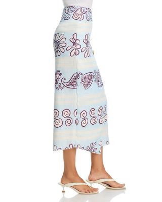 Pavia Mixed Print Skirt