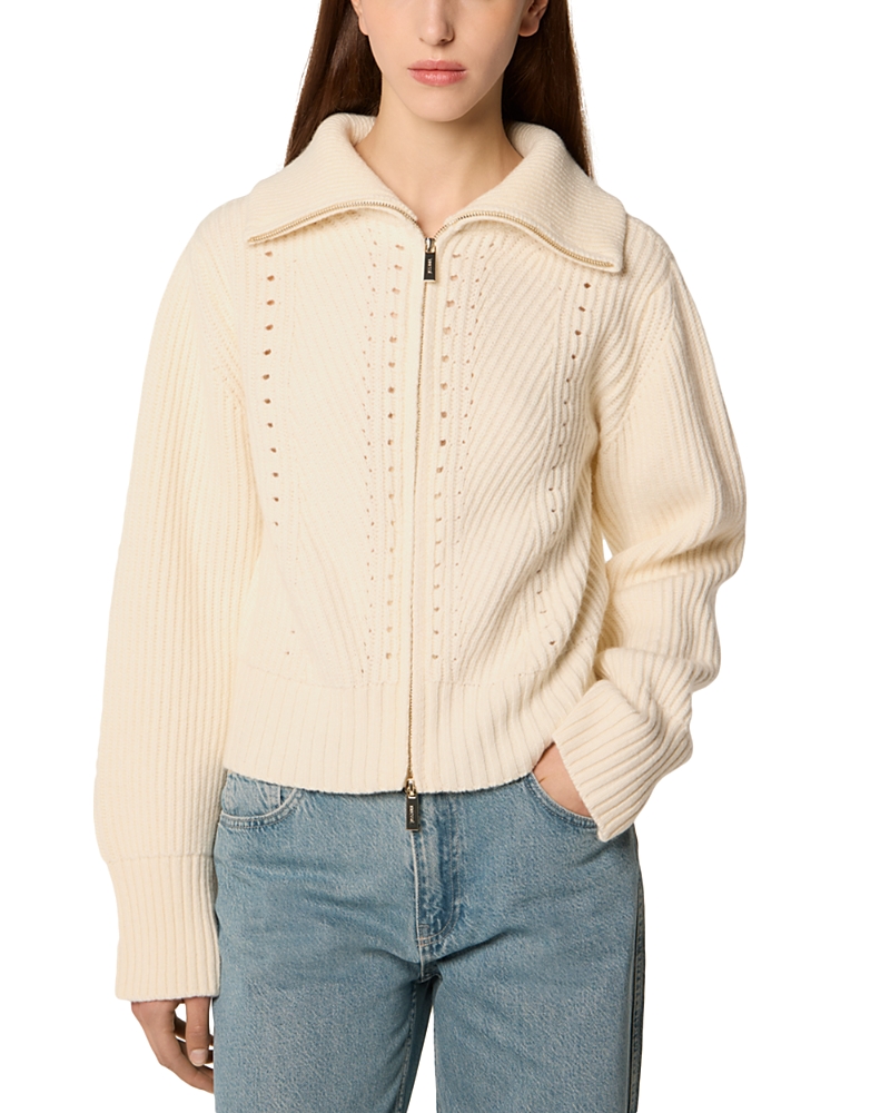 Tressé Tresse Mabino Zippered Sweater In Neutral