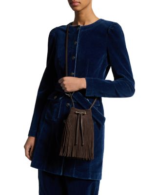 x Cinq &agrave; Sept Osette Fringe Crossbody Pouch