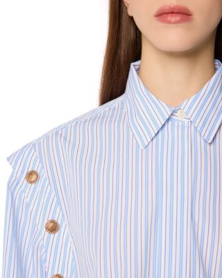 Striped Shirt with Snap Buttons