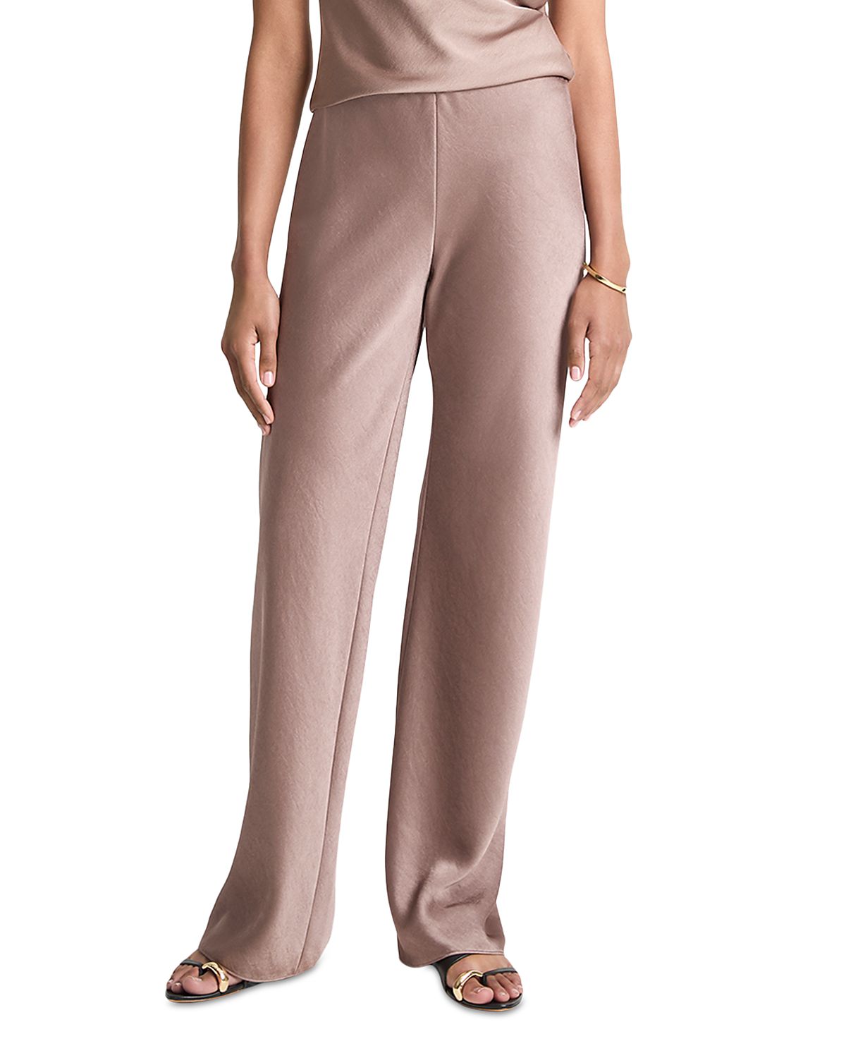 Vince Colette High Waist Fluid Satin Bias Pants