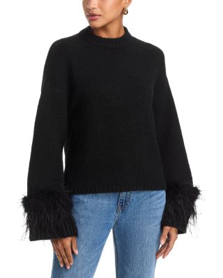 Pia Feather Trim Sweater