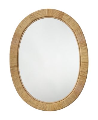 Aloha Rattan Oval Mirror