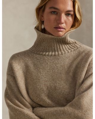 Wool Cashmere Turtleneck Sweater