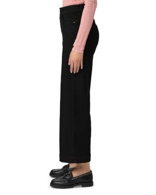 Anessa Petite High Rise Wide Leg Jeans in Black Shadow
