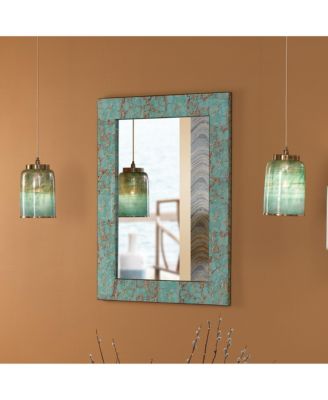 Vapor Aqua Metallic Glass 1 Light Pendant