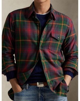 Classic Fit Plaid Flannel Shirt
