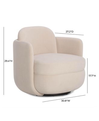 Wolfie Velvet Swivel Chair