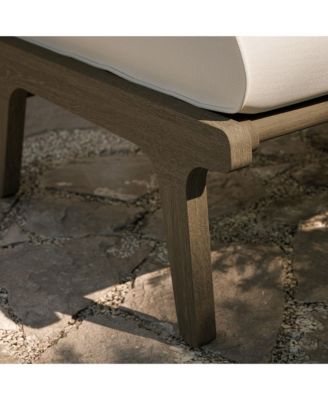 Saratoga Outdoor Patio Teak Ottoman