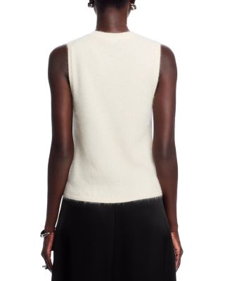 Brushed Crewneck Shell Top in Cashmere