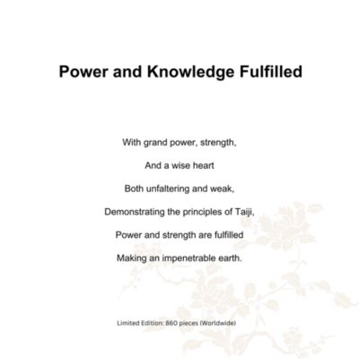 Power and Knowledge Fulfilled Crystal Sculpture