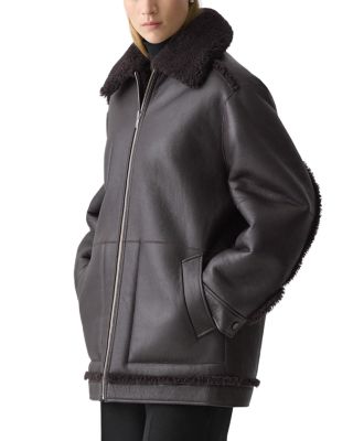 Cocoon Reversible Shearling Coat