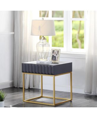 Lamon 23-inch Metal Frame 1-Drawer End Table