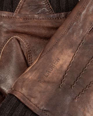 Burnished Leather Flight Gloves