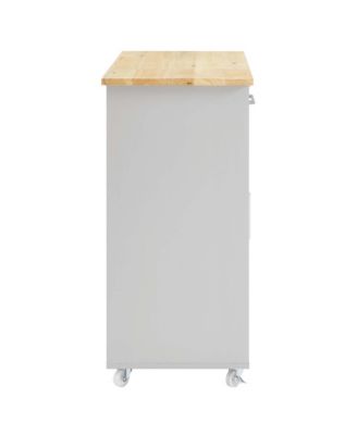 Culinary Kitchen Cart with Towel Bar