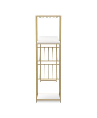 Danby Steel Frame Bar Table with Wine Shelf