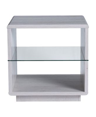Erlin 22"" Glass Shelf End Table